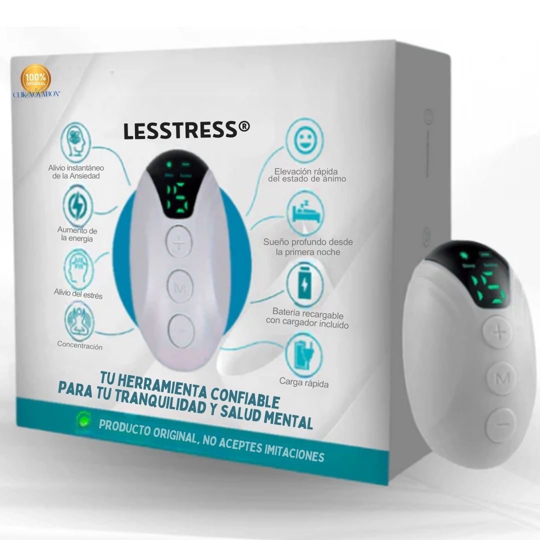 LESSTRESS ® -  Dispositivo Portátil Para Control de Insomnio, Ansiedad y Depresión