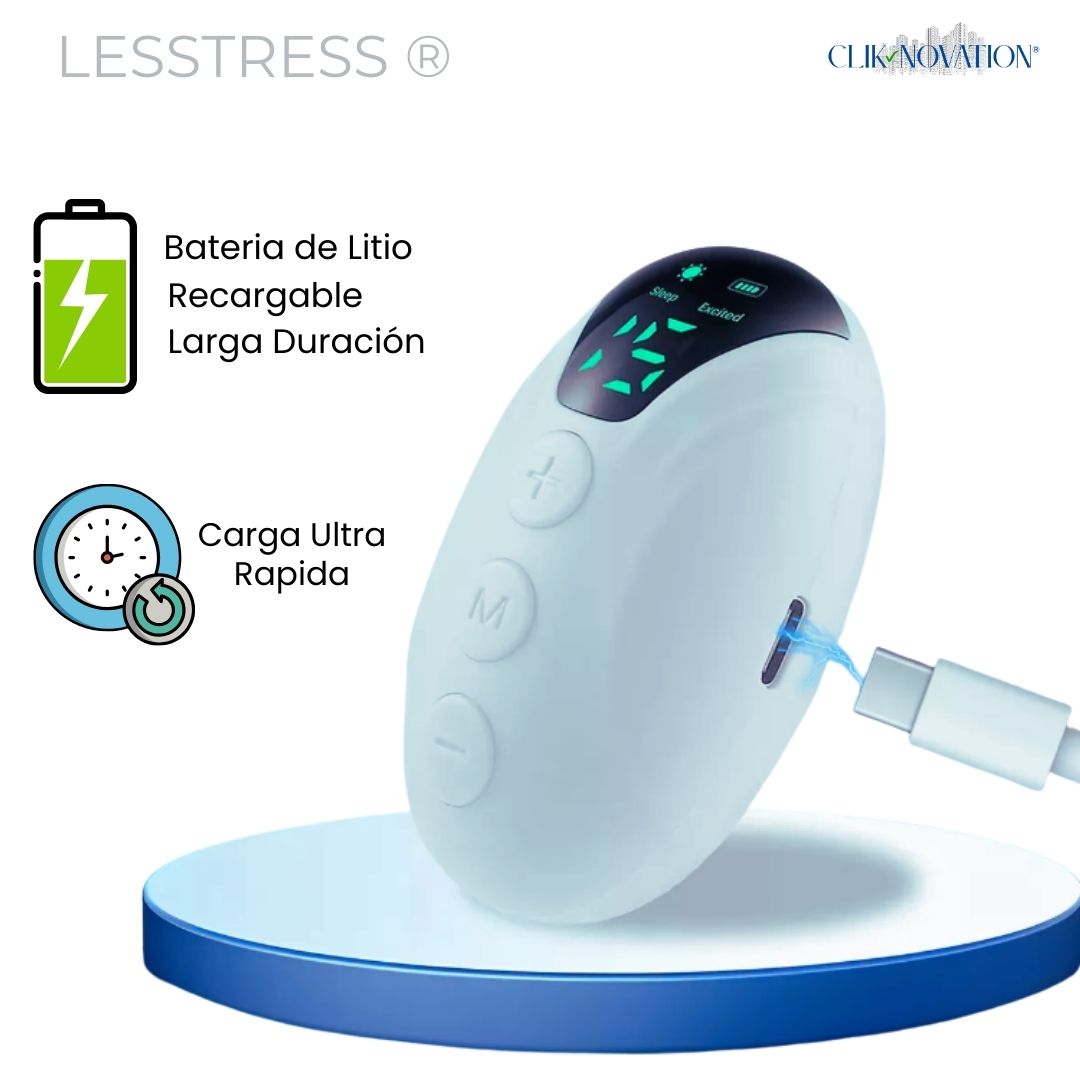 LESSTRESS ® -  Dispositivo Portátil Para Control de Insomnio, Ansiedad y Depresión