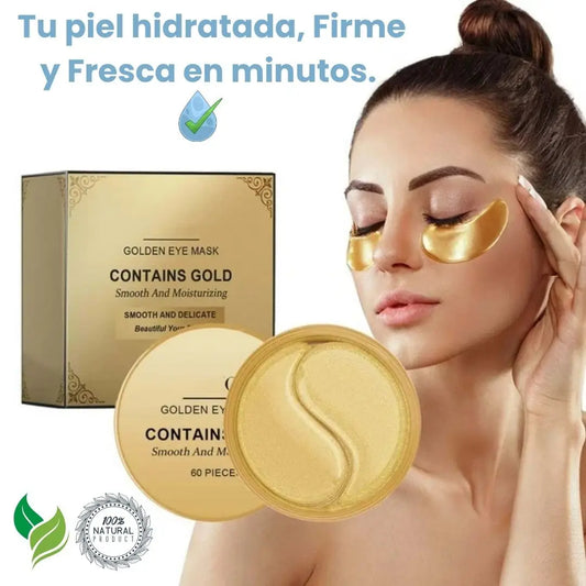 Almohadillas de Gel para Ojos Gold 24K con Colágeno y Ácido Hialurónico